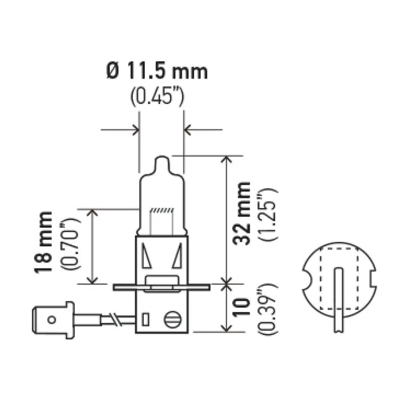 Hella H3 Halogen Bulb *Must Order Qty 10* - H3