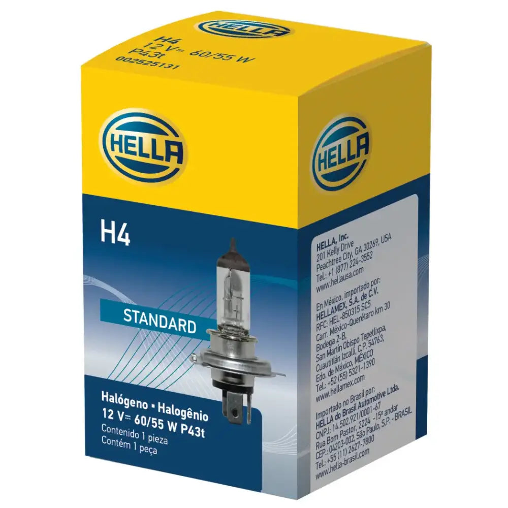 Hella Halogen H4 12V 60/55W Bulb - Powersports