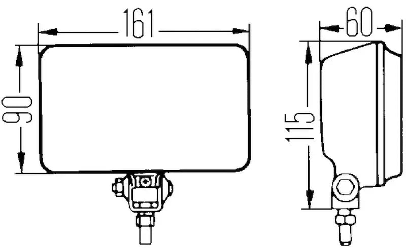 Hella Headlamp Znwh O/180Gr Swmk Mgs12 1Nb - Truck & Automotive