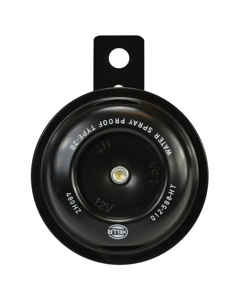 Hella Horn Bl Blk Disc Ht Mcycle 12V Univ - Truck & Automotive