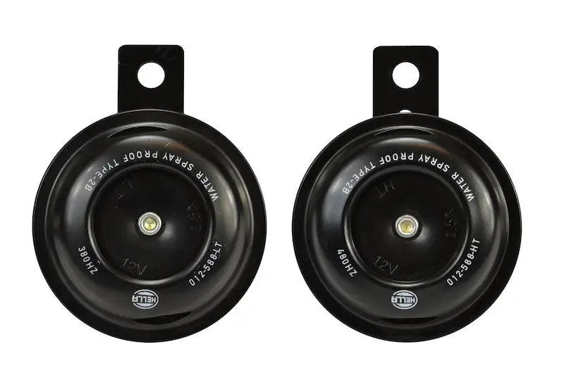Hella Horn Kit Bx Blk Disc Mcycle 12V Univ - Truck & Automotive