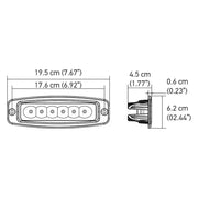 Hella Longer Lifetime Light Bar 357203031 - Mini Ledbar 6LED Flsh Off RD Fld MV