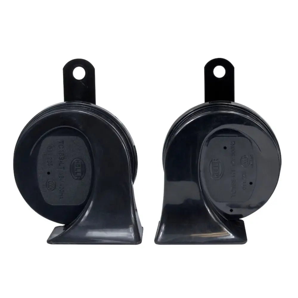 Hella Maintenance Free Design Horn 011225831 - Black Kit BX Trumpet