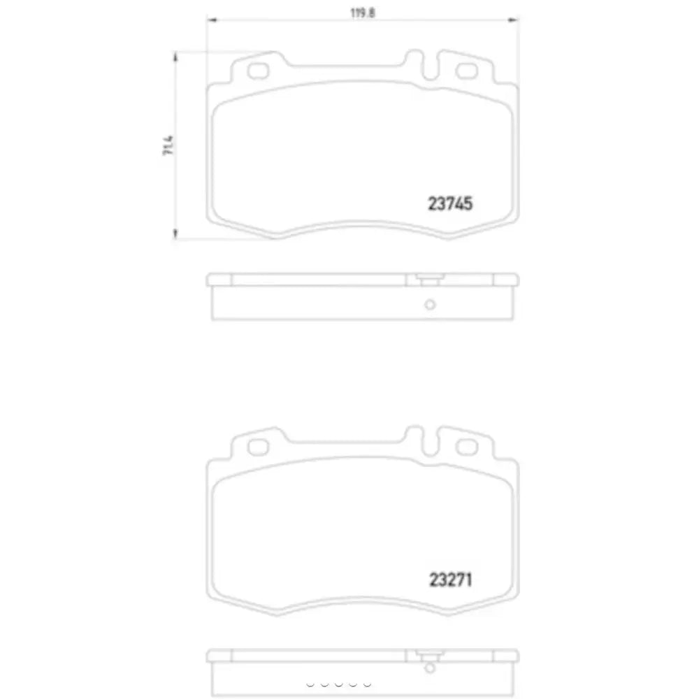 Hella Maximum Durability And Comfort Brake Pad 355010101 - Set Disc