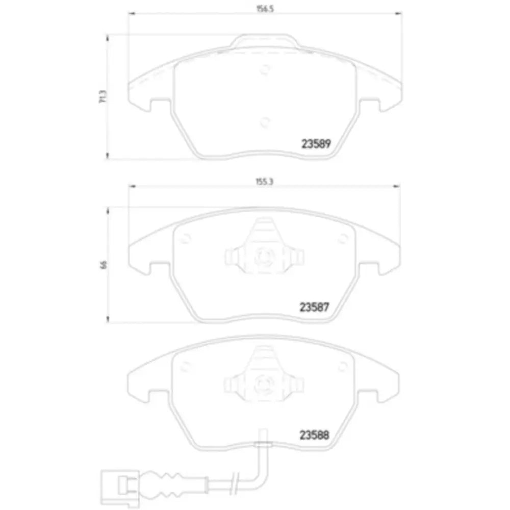 Hella Maximum Durability And Comfort Brake Pad 355010581 - Set Disc