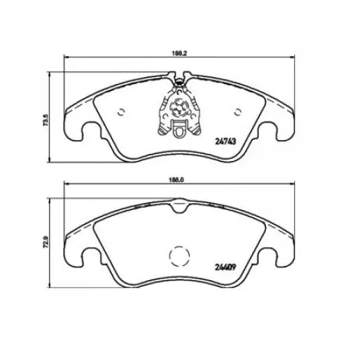 Hella Maximum Durability And Comfort Brake Pad 355013751 - Set Disc