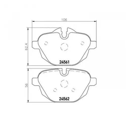 Hella Maximum Durability And Comfort Brake Pad 355013921 - Set Disc