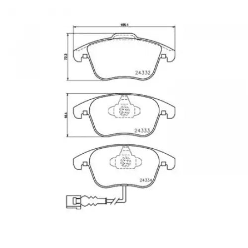 Hella Maximum Durability And Comfort Brake Pad 355014031 - Set Disc