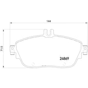 Hella 355019721 Premium quality brake pads - Disc Pad