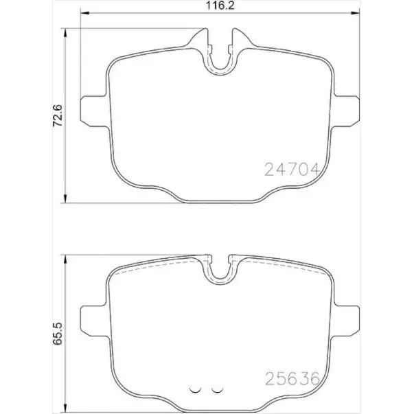 Hella 355024921 Premium quality brake pads - Pad Set Disc