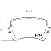 Hella Maximum Durability And Comfort Brake Pad 355025331 - Set Disc