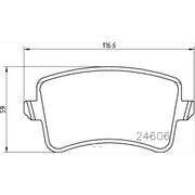 Hella 355025381 Premium quality brake pads - Pad Set Disc