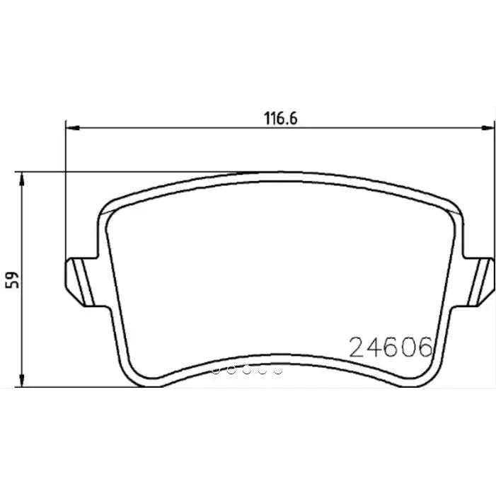 Hella Maximum Durability And Comfort Brake Pad 355025391 - Shoe Set