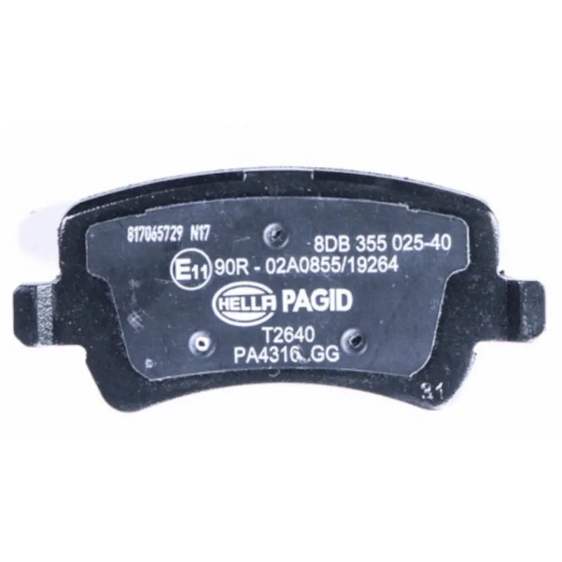 Hella Maximum Durability And Comfort Brake Pad 355025401 - Set Disc