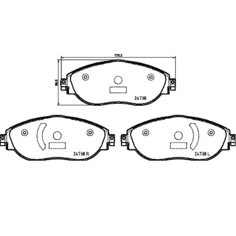 Hella Maximum Durability And Comfort Brake Pad 355031751 - Set Disc