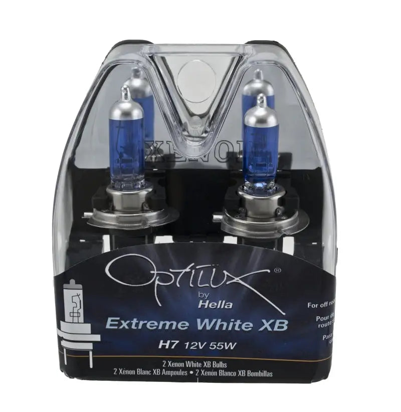 Hella Optilux 12V/55W H7 Extreme Blue Bulb (Pair) - Truck & Automotive