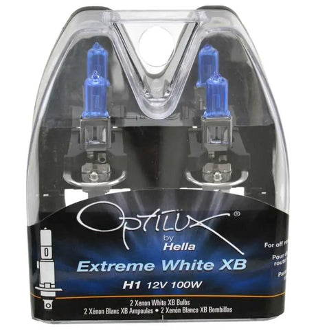 Hella Optilux H1 100W XB Extreme White Bulbs (Pair) 