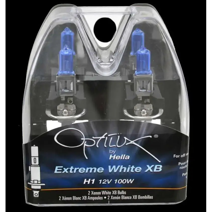 Hella Optilux H1 100W XB Extreme White Bulbs (Pair) 