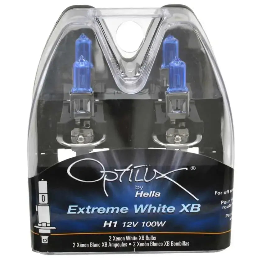 Hella Optilux H1 100W XB Extreme White Bulbs (Pair) 