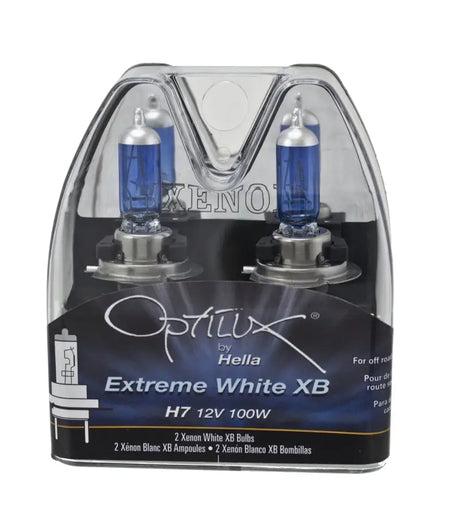 Hella Optilux H7 100W XB Extreme Blue Bulbs (Pair) - Truck & Automotive