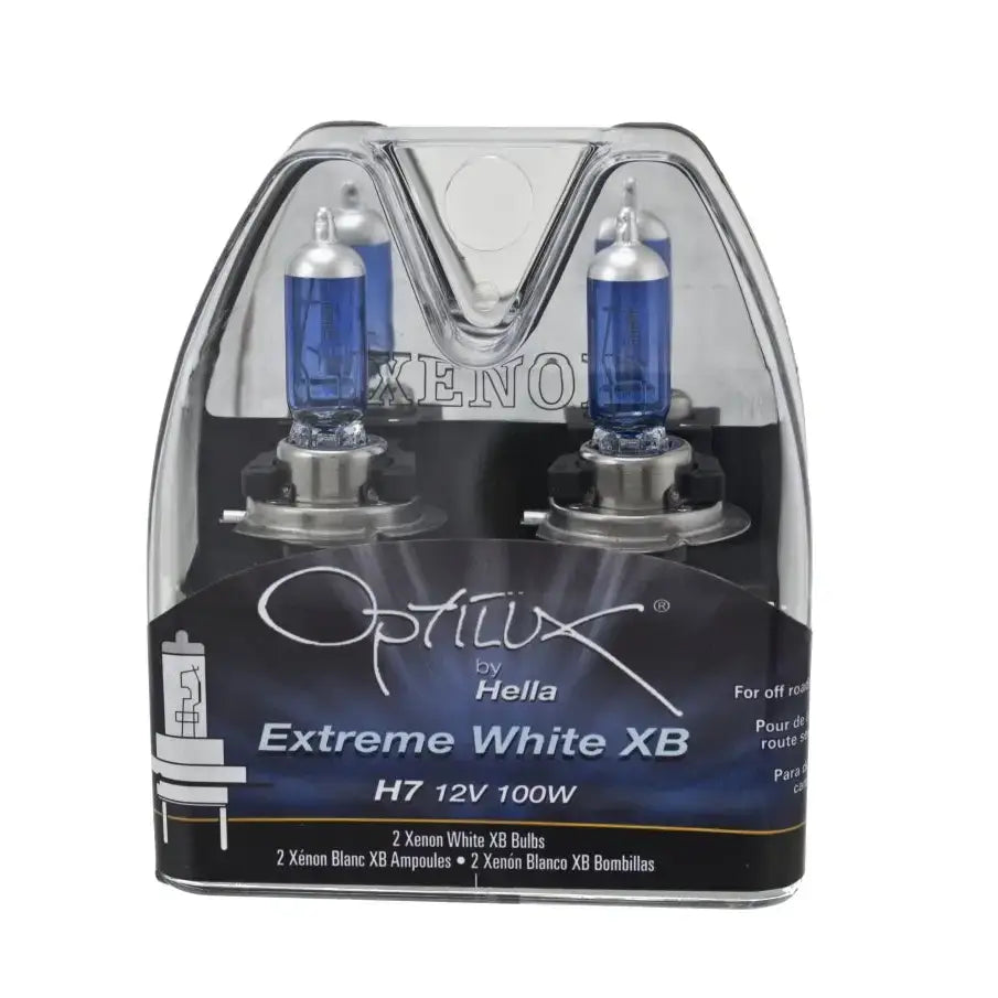 Hella Optilux H7 100W XB Extreme Blue Bulbs (Pair) - Truck & Automotive