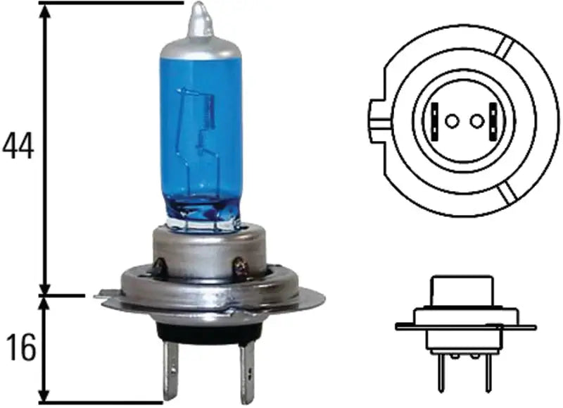 Hella Optilux H7 100W XB Extreme Blue Bulbs (Pair) - Truck & Automotive