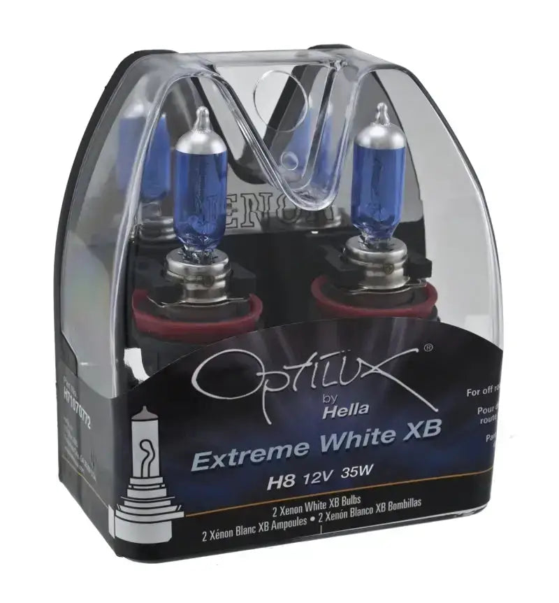 Optilux Extreme White XB headlight bulbs.