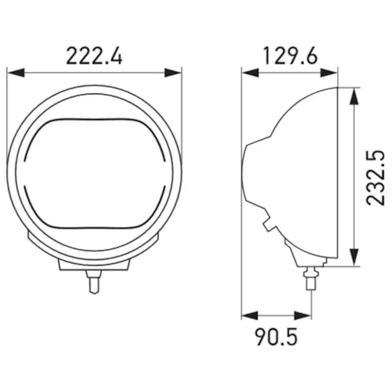 HELLA 016560101 HLMP RALLYE 4000 LED FLOOD BEAM