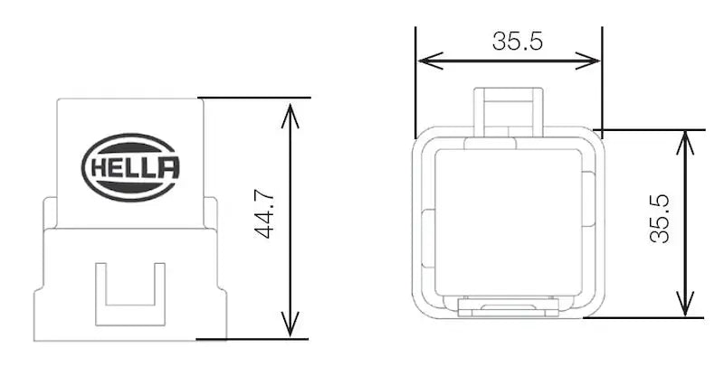 Hella Relay 12V 20/40A Spdt Res Wthr - Truck & Automotive