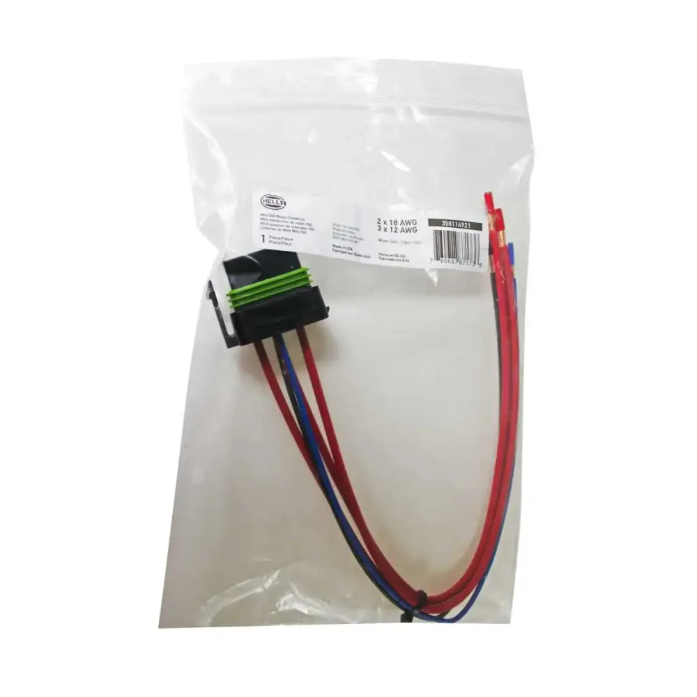 Hella Relay Connector ISO Mini Weatherproof w/ 12in Leads 