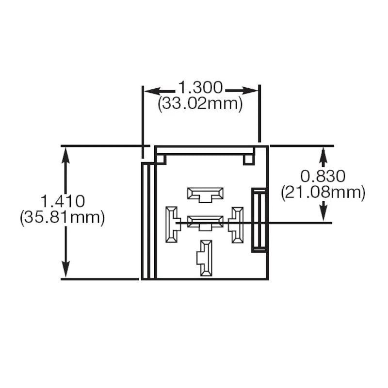 Hella H84989011 Hella Relay Socket Mini 5 Term Bkt 1 - H84989011
