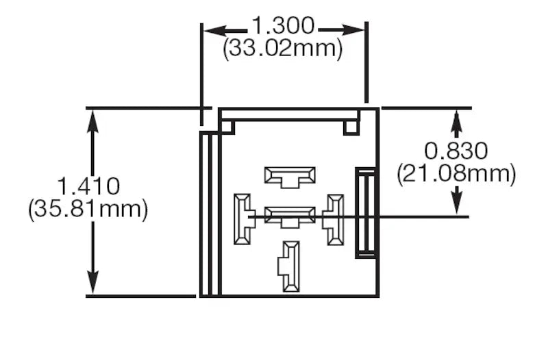 Hella Relay Socket Mini 5 Term Bkt 1 - H84989011