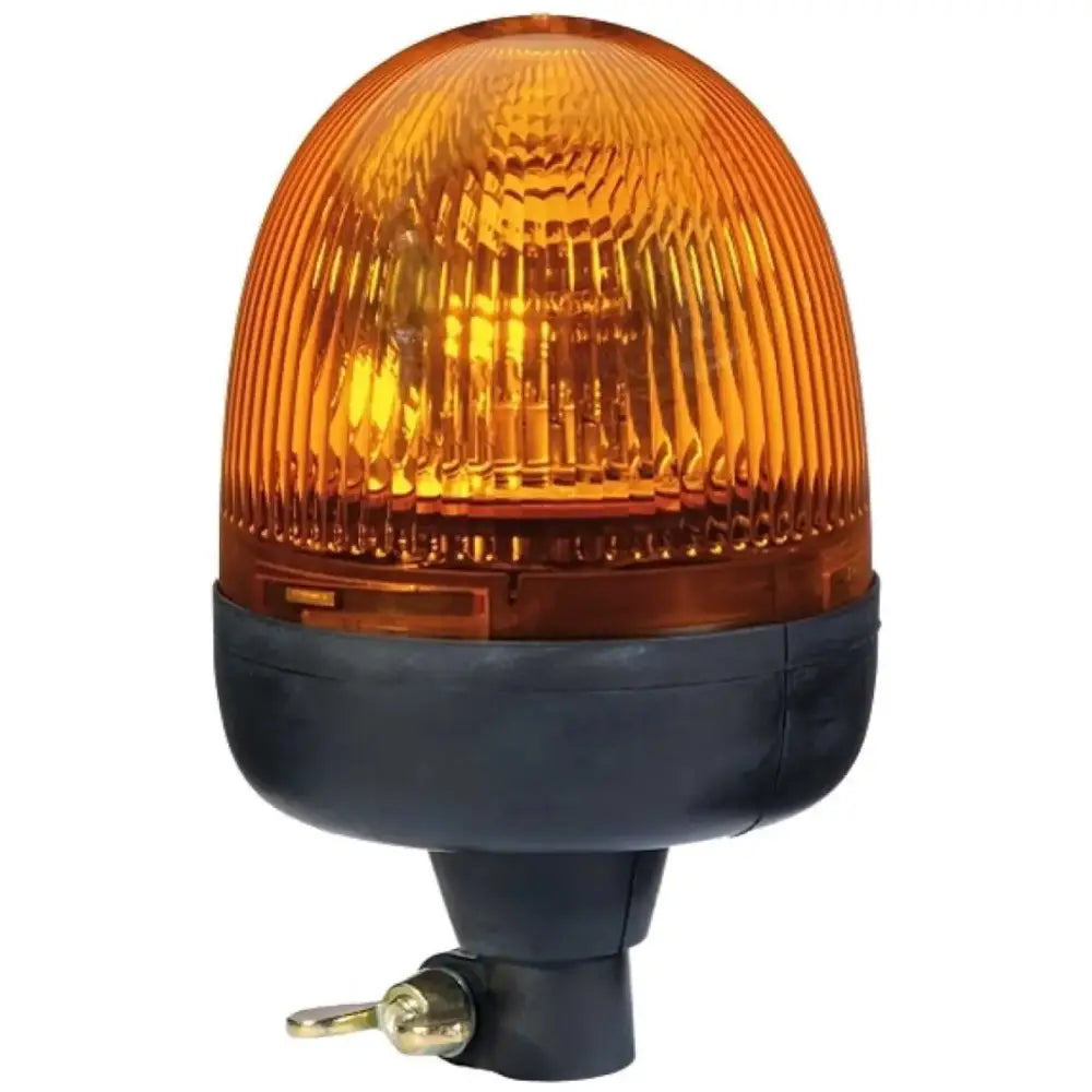 Hella Rota Compact 12V Amber Lens Beacon w/ Flexible Pole Mount 