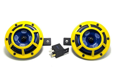 Hella Sharptone Horn Kit 12V 415/350Hz Yellow (3BB922000731 = H31000001) (Min Qty 360) - H31000001