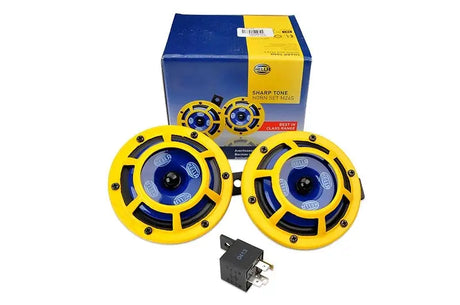 Hella Sharptone Horn Kit 12V 415/350Hz Yellow (3BB922000731 = H31000001) (Min Qty 360) - H31000001