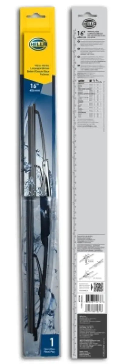 Hella Standard Wiper Blade 16in - Single - Powersports