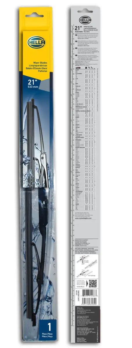 Hella Standard Wiper Blade 21in - Single - Powersports