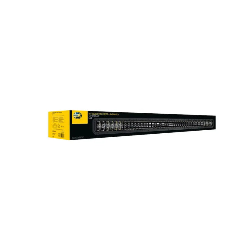 Hella Temperature Control System Light Bar 358197631 - Black Mag Tough 50 Dbl Row Curv Ltba