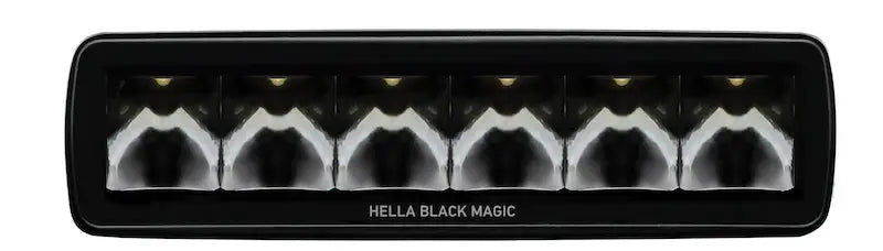 Hella Universal Black Magic 6 L.E.D. Mini Light Bar - Spot Beam - Truck & Automotive