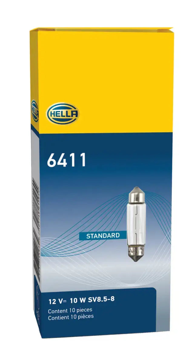 Hella Universal Clear 12V 10W 10x41mm T3.25 Bulb - Truck & Automotive
