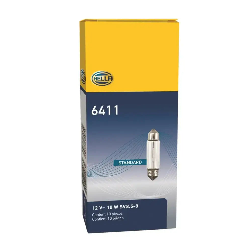 Hella Universal Clear 12V 10W 10x41mm T3.25 Bulb - Truck & Automotive