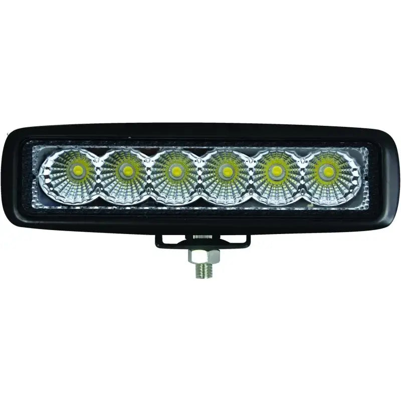 Hella Value Fit Mini 6in LED Light Bar - Flood Beam Pedestal - 357203001