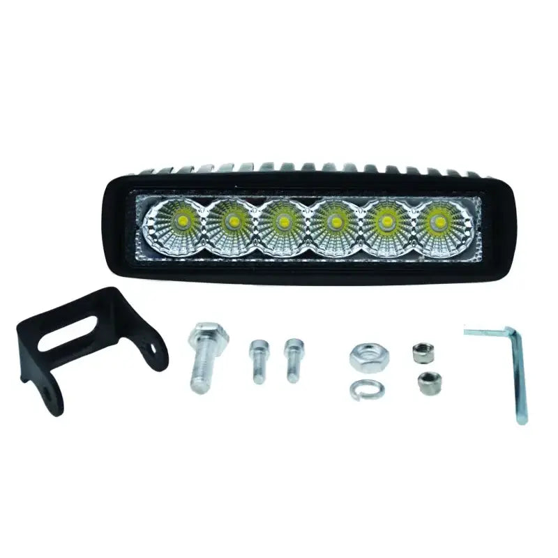 Hella Value Fit Mini 6in LED Light Bar - Flood Beam Pedestal - 357203001