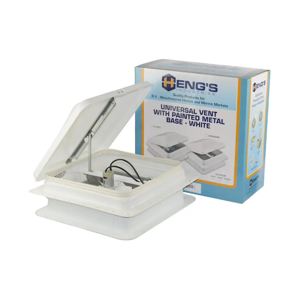 Heng'S IND 71112A-C1G1 Convenient Lightweight Vent - White Universal 14 12V Easy