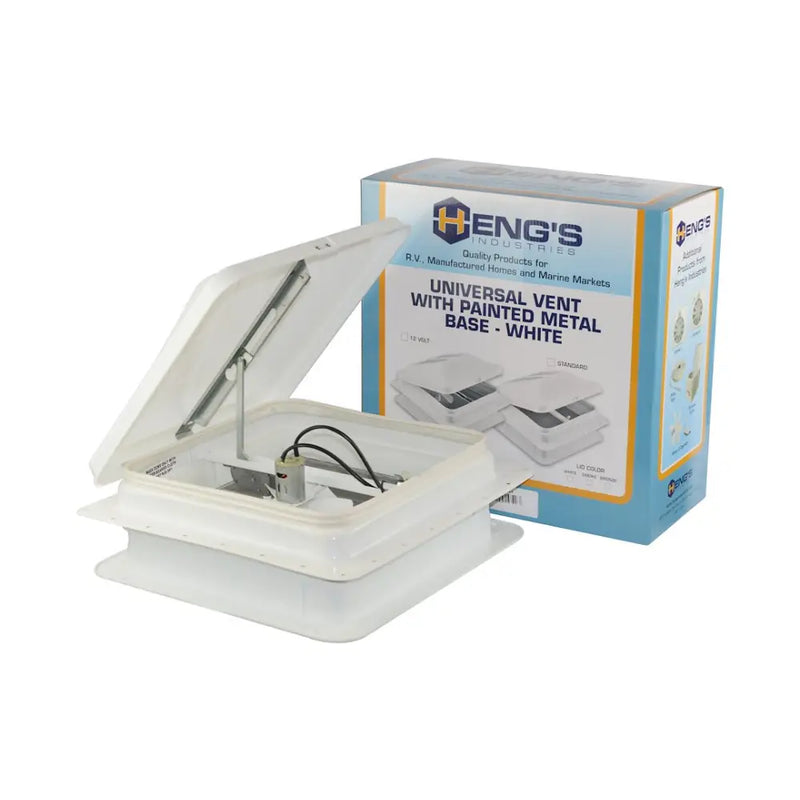 Heng'S IND 71112A-C1G1 Convenient Lightweight Vent - White Universal 14 12V Easy