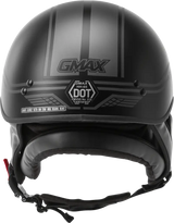 Hh 65 Half Helmet Full Dressed Twin Matte Black/Silver Sm 