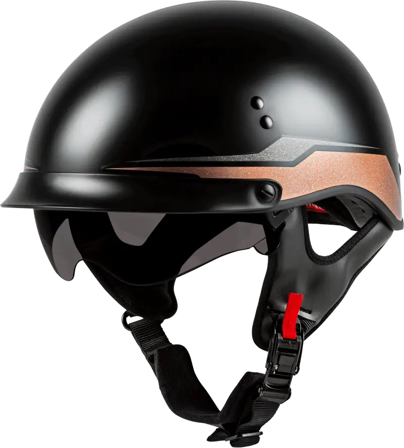 Hh 65 Half Helmet Source Full Dressed Black/Copper Xl 