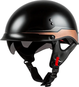 Hh 65 Half Helmet Source Full Dressed Black/Copper Xl 
