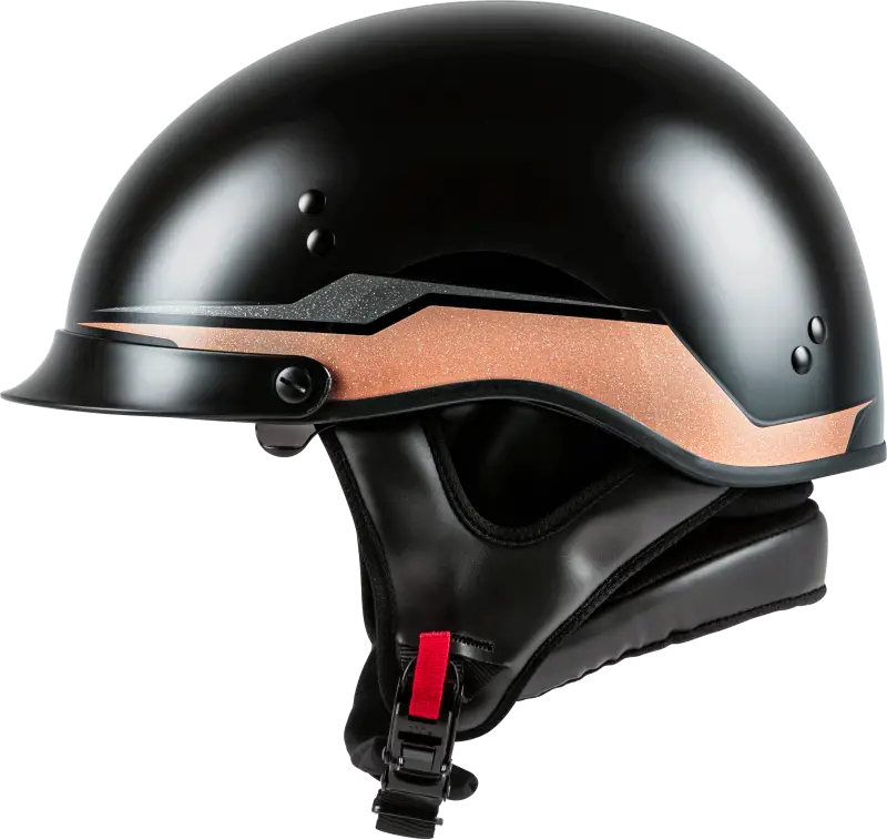 Hh 65 Half Helmet Source Full Dressed Black/Copper Xl 