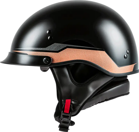 Hh 65 Half Helmet Source Full Dressed Black/Copper Xl 